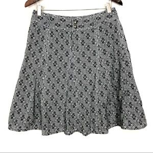 Athleta Whatever Pleated Skort Women’s Size 6 Tall Built In Shorts Geometric